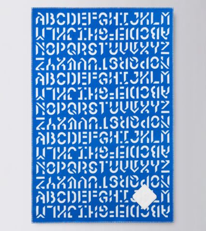 The Alphabeta Blanket - Team Colors - Blue and White