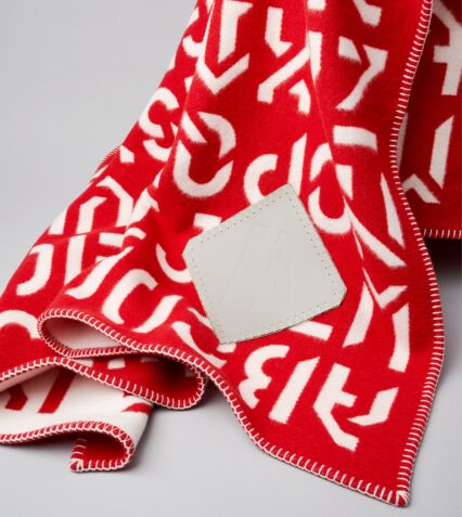 The Alphabeta Blanket - Team Colors - Red & White