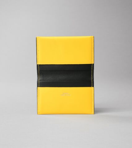 Picture of Byredo Business card holder in Yellow leather