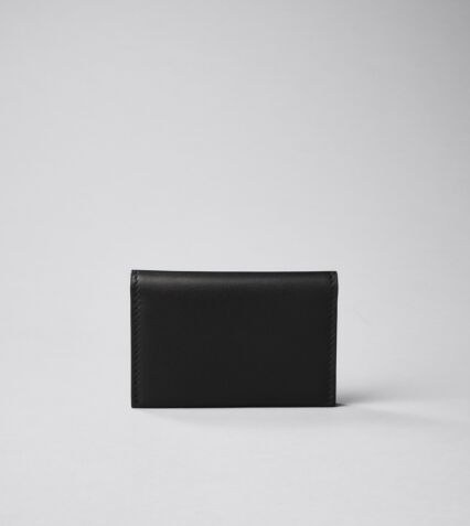 Business card holder in Black Leather