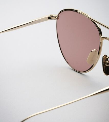 Niiro Sunglasses in Gold copper mirror