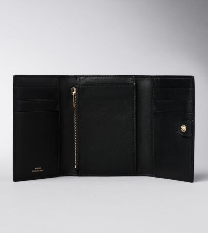 Picture of Byredo Flap wallet in Black printed leather