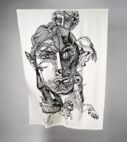 Picture of Byredo Cashmere Silk Scarf in Collaboration with M/M (Paris)