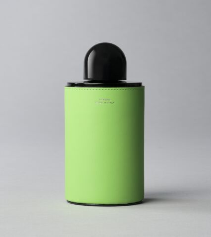 Room spray holder 250ml in Green leather